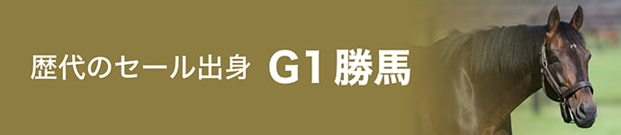 歴代のセール出身  G1勝馬